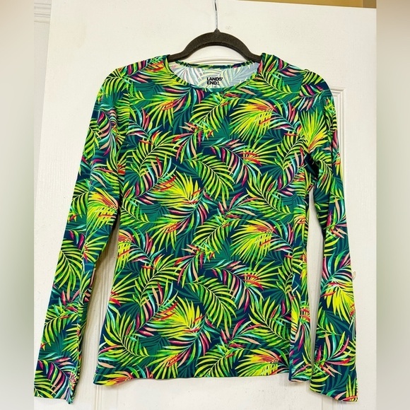 Lands End Swim Tee Rashguard Sun Protection - Picture 3 of 7